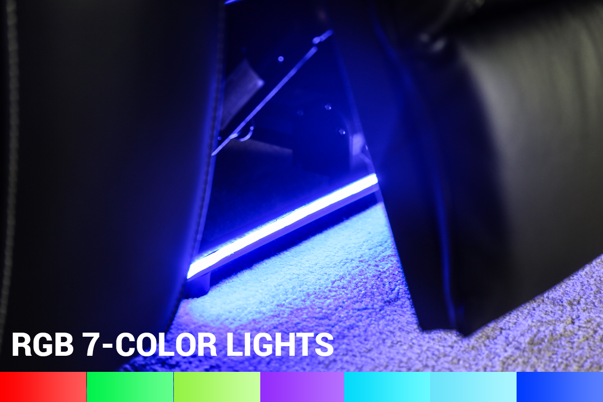 Vorlux Tarantino Three Motor Leather Executive Home Theater Seating