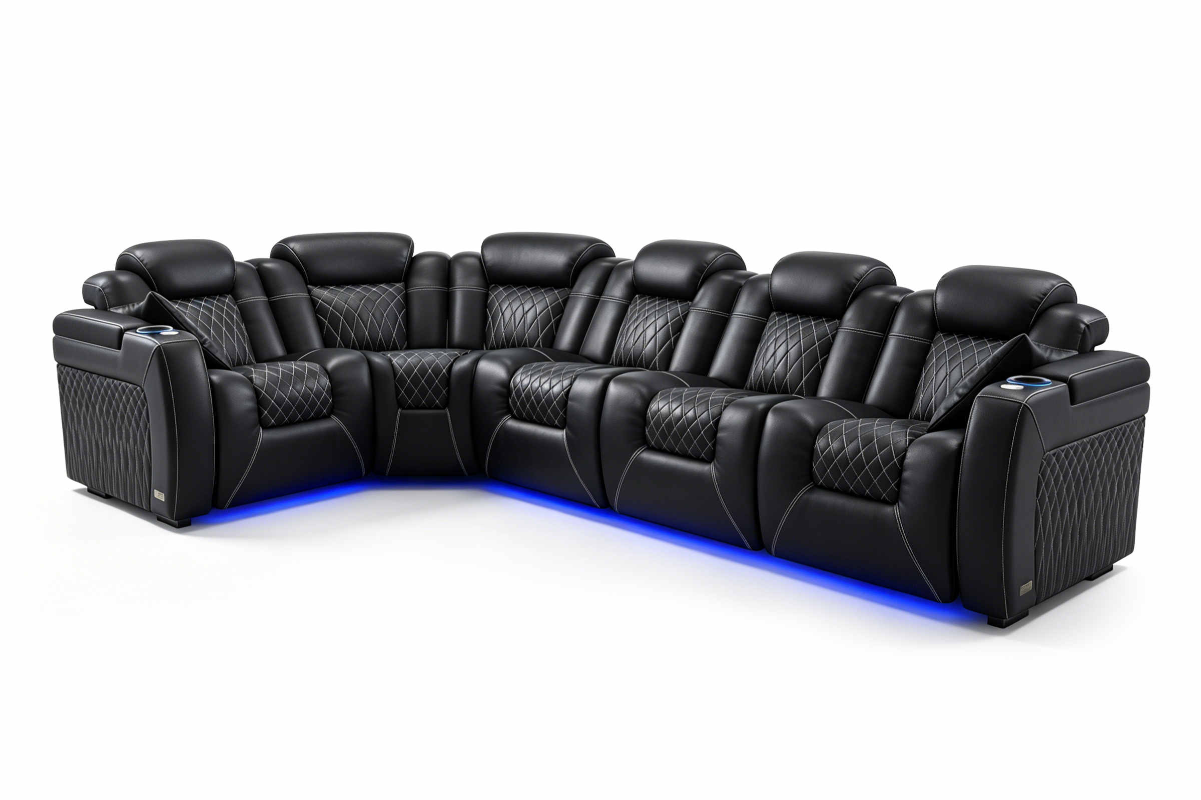 Tarantino Rubik's Cube Italian Leather Sofa