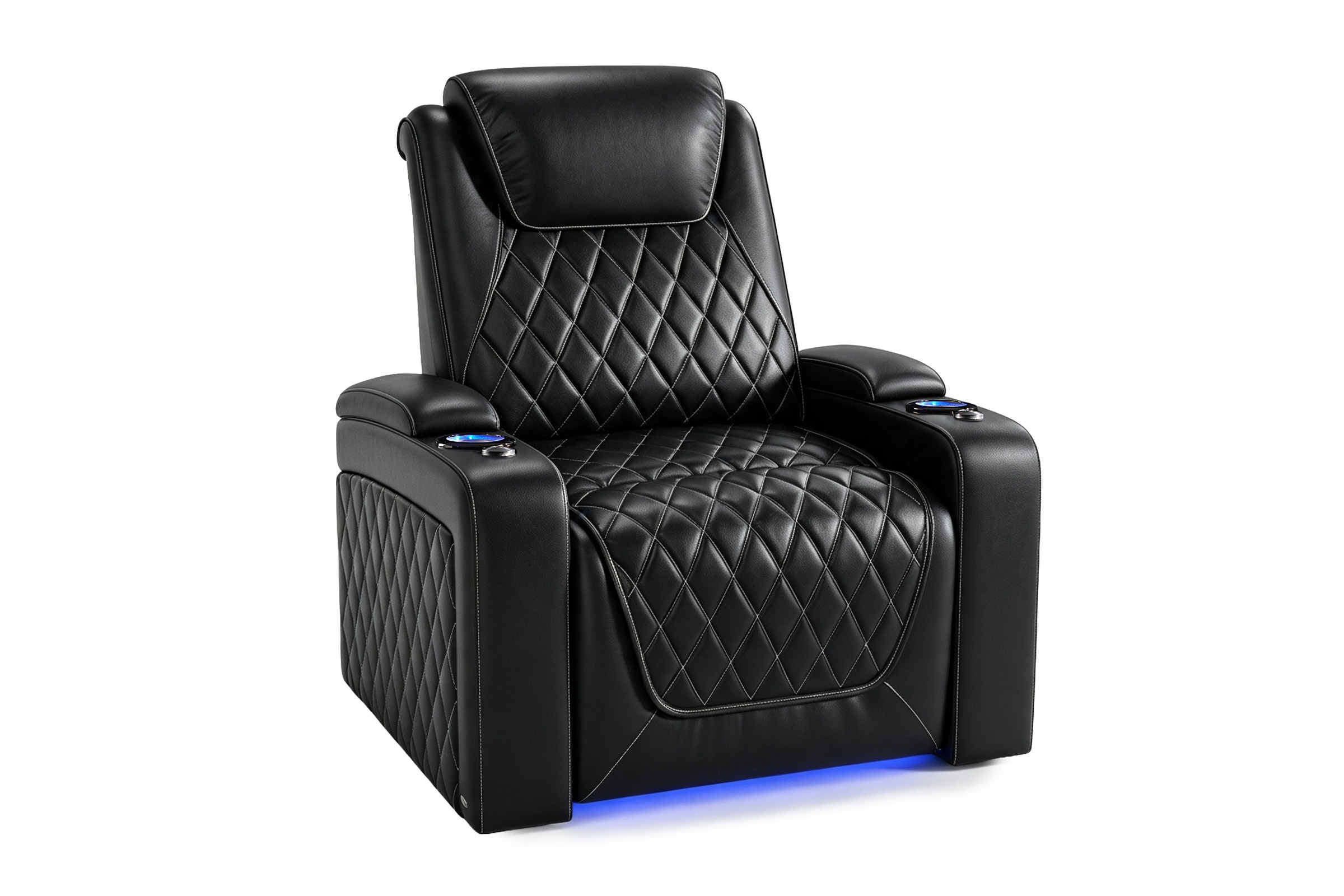 Nolan home theater seating three motor power recline system detail