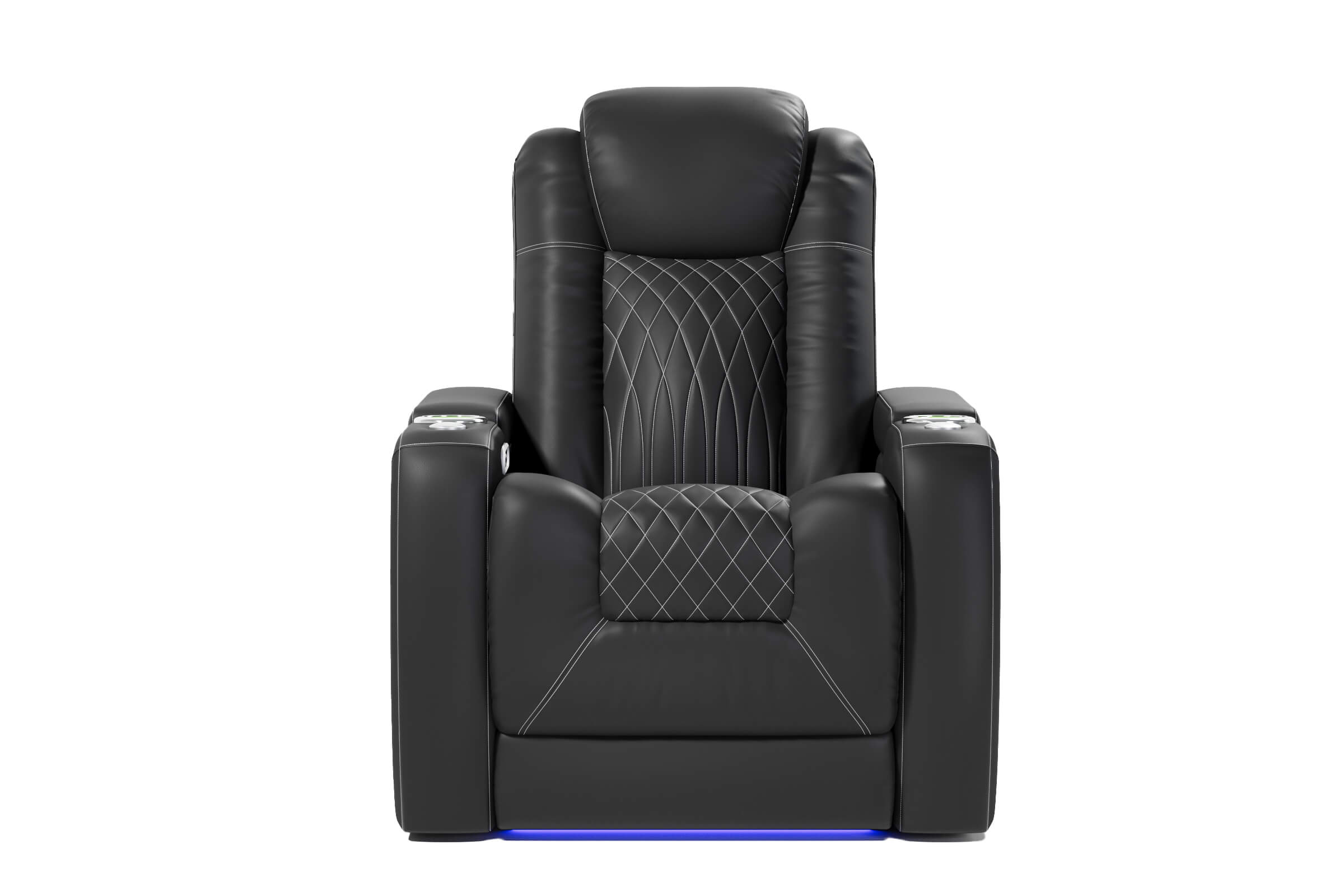 Vorlux Tarantino Italian Leather Home Theater Seating With LED Power Recline