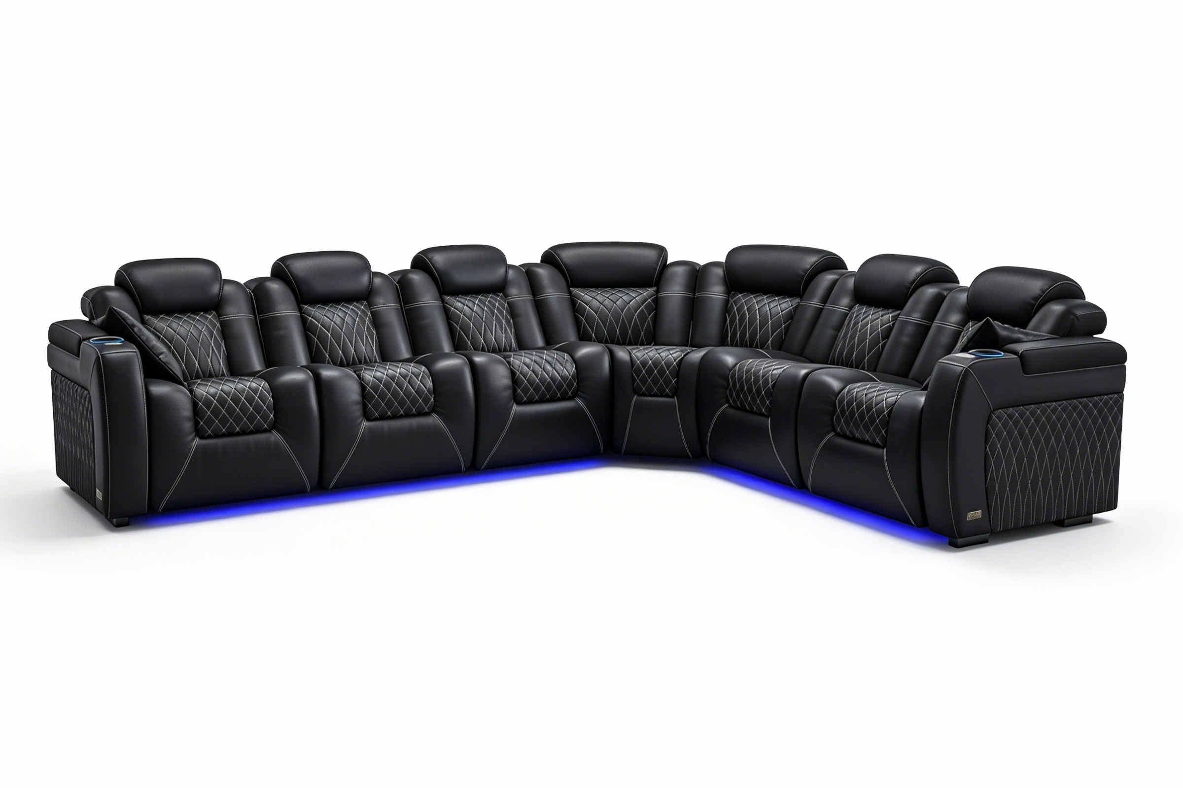 Tarantino Rubik's Cube Italian Leather Sofa