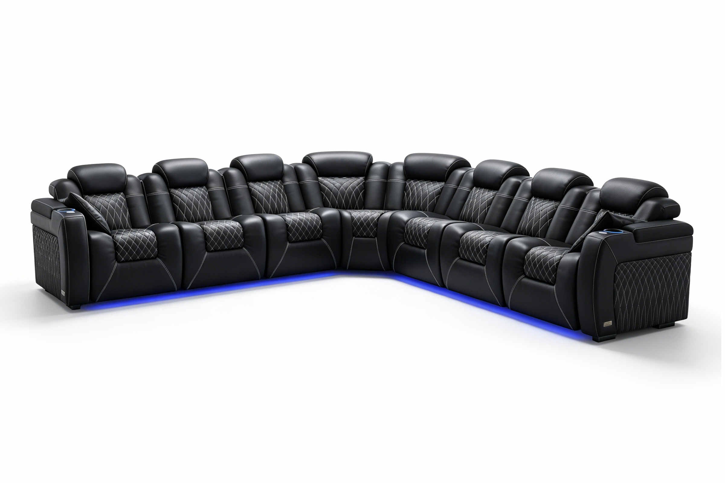 Tarantino Rubik's Cube Italian Leather Sofa