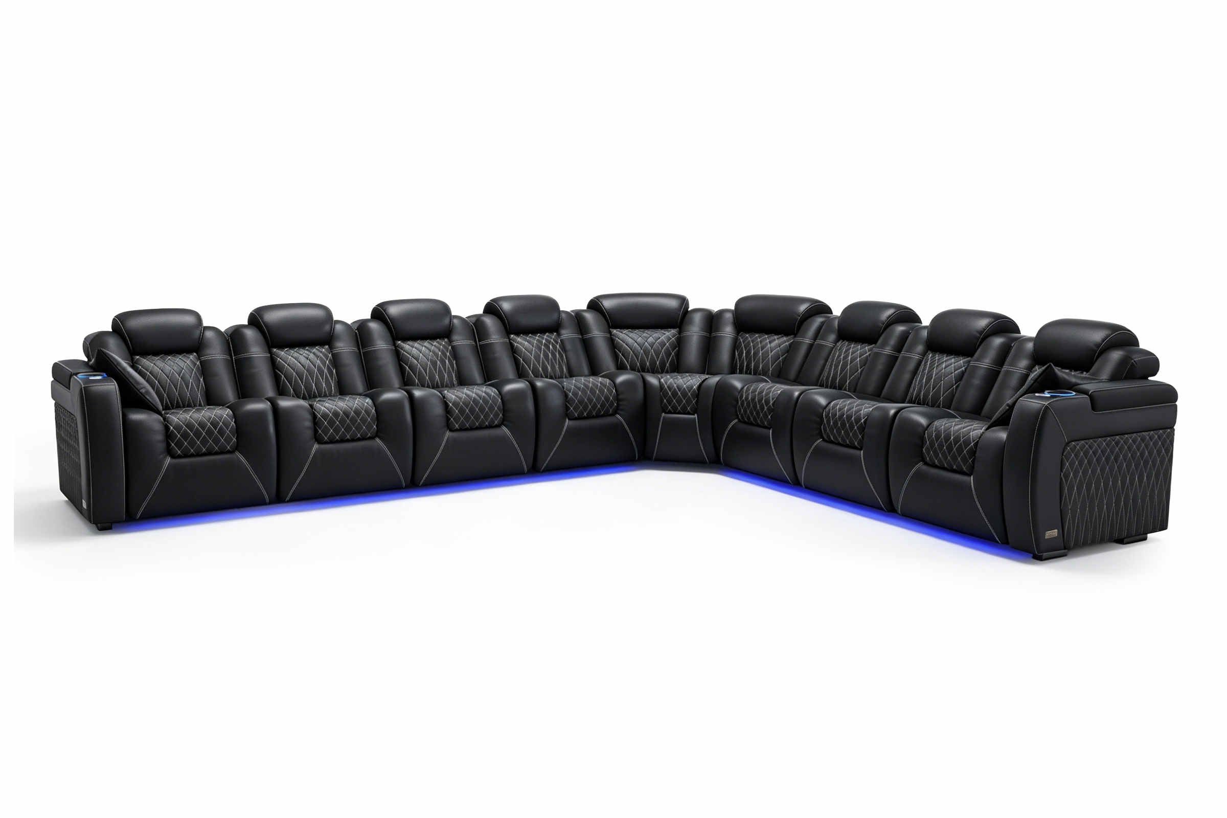 Tarantino Rubik's Cube Italian Leather Sofa