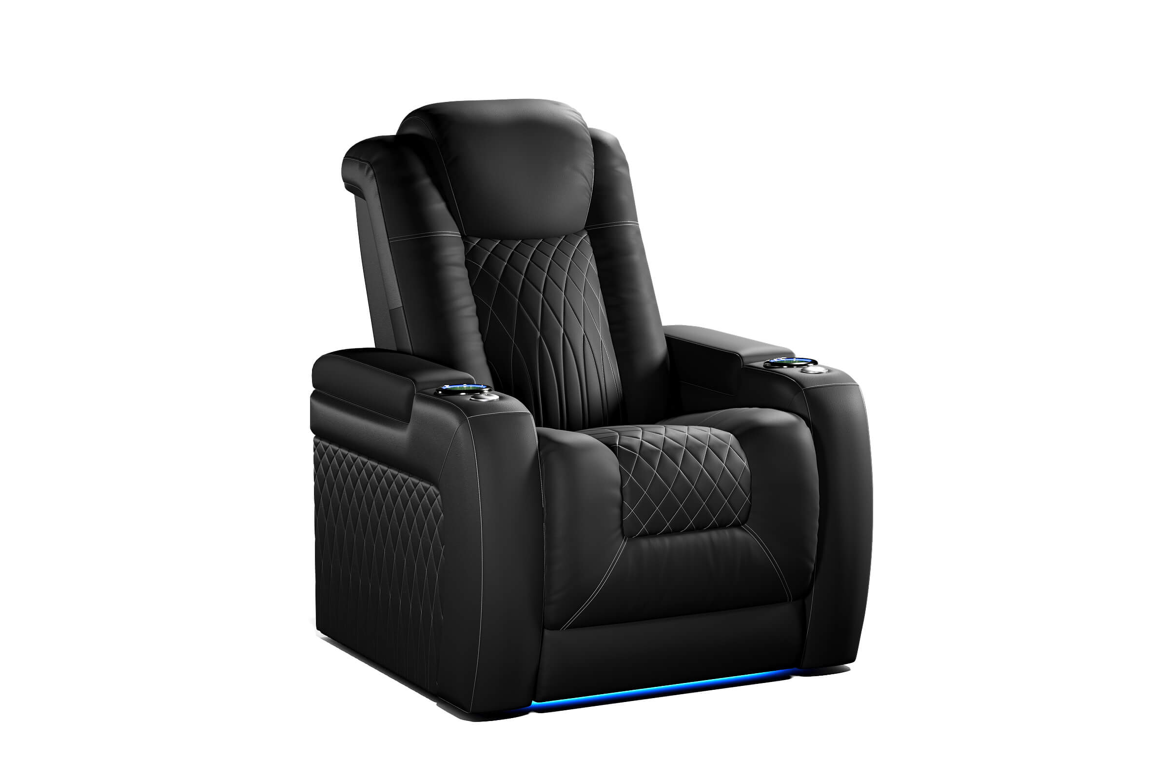 Vorlux Tarantino Italian Leather Home Theater Seating With LED Power Recline