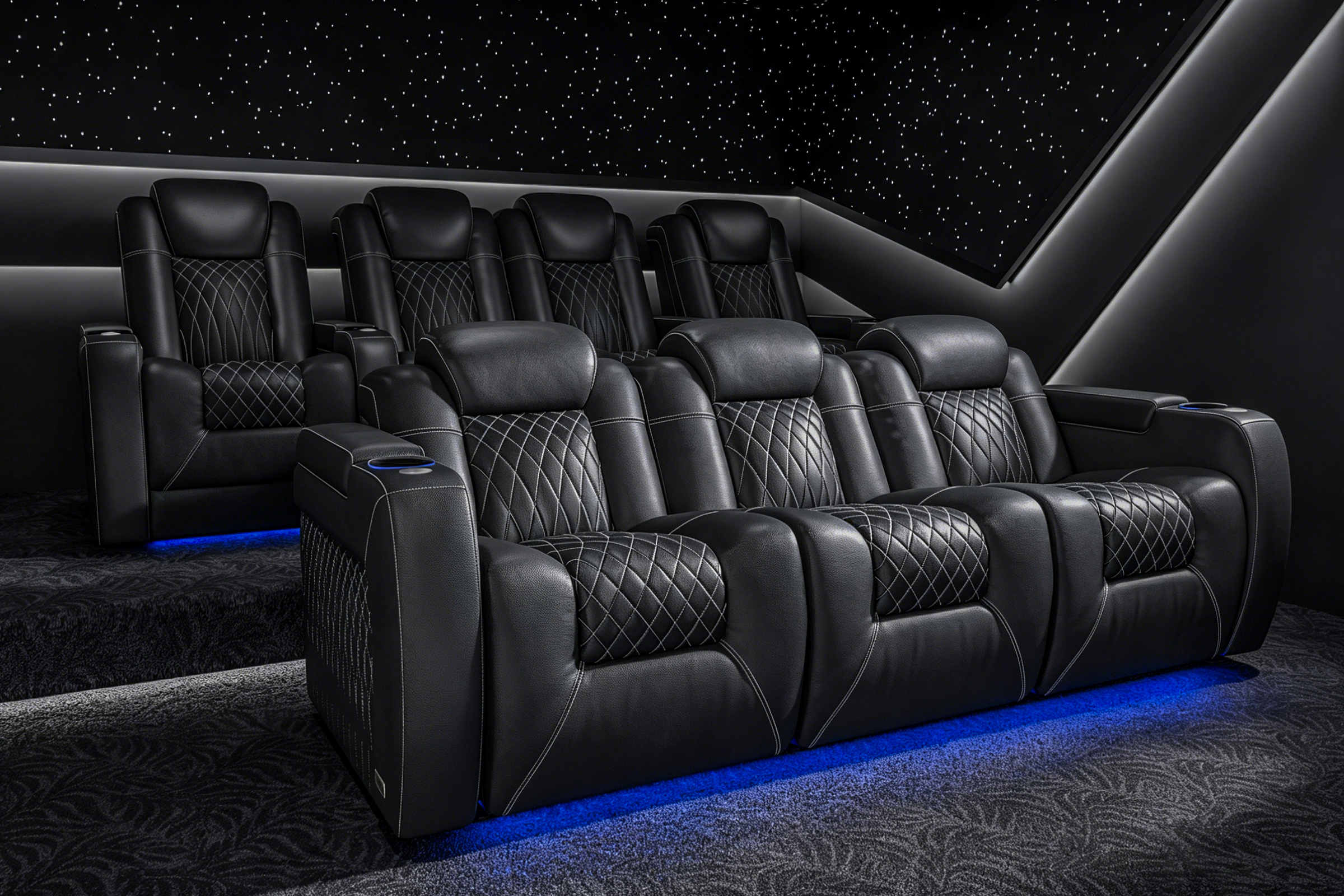 Tarantino Rubik's Cube Italian Leather Sofa