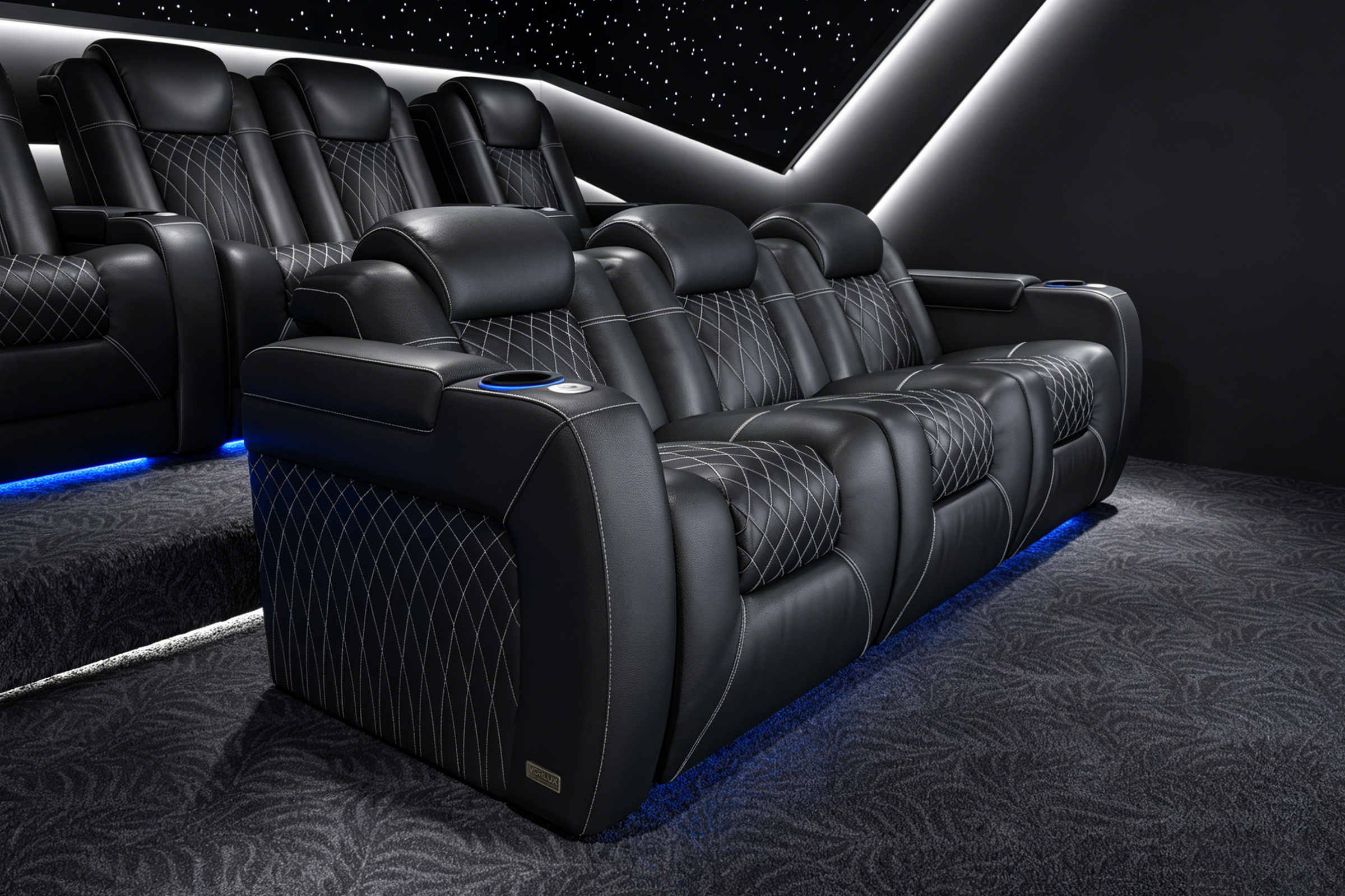 Tarantino Rubik's Cube Italian Leather Sofa