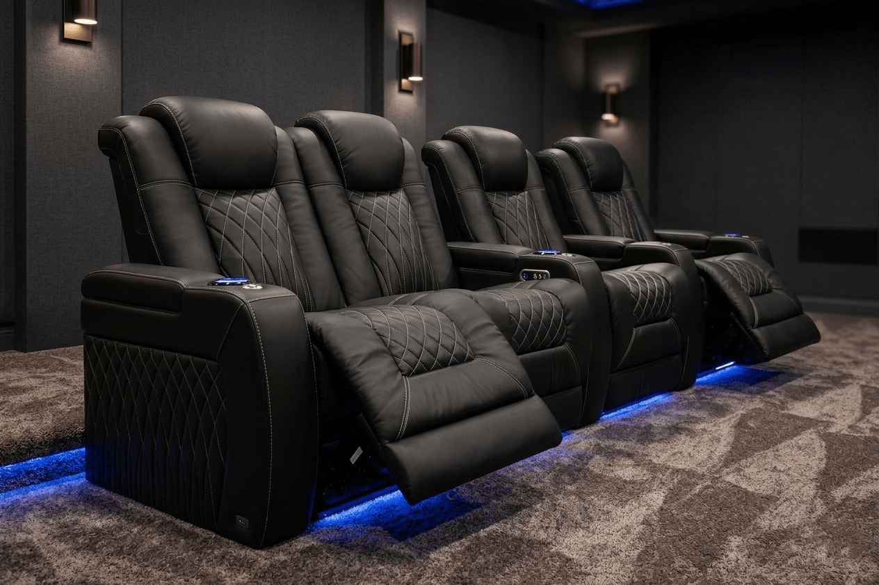 modern leather sofa