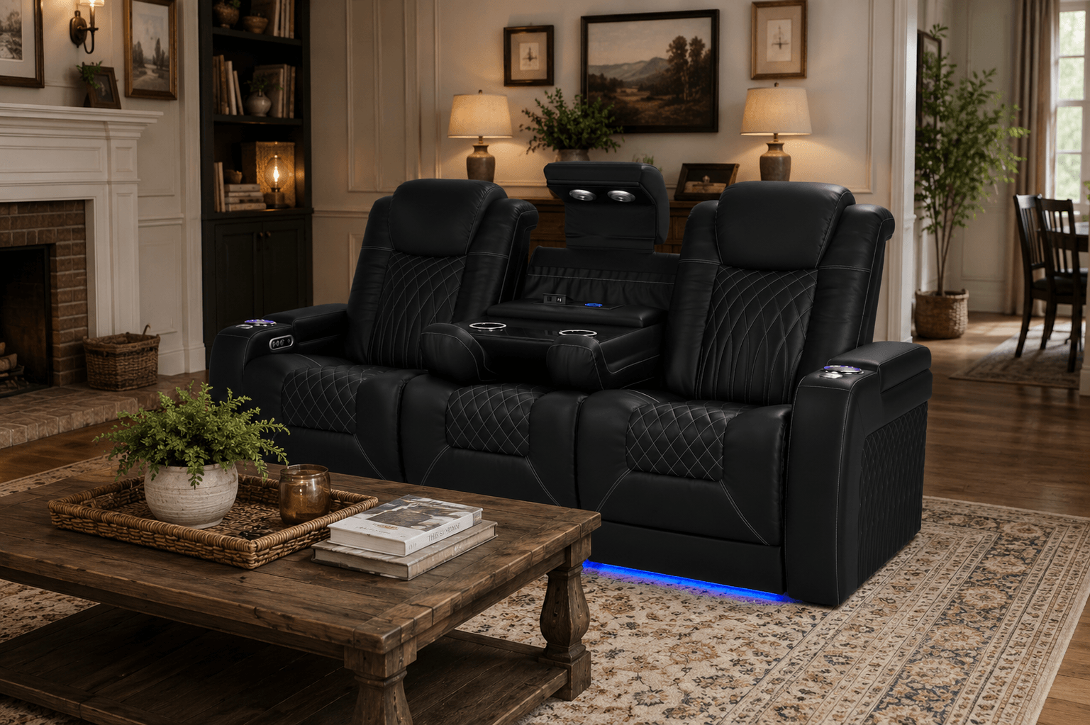 leather recliner