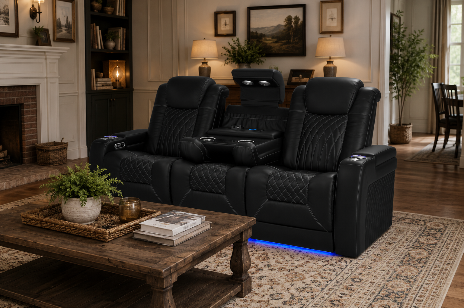 leather recliner