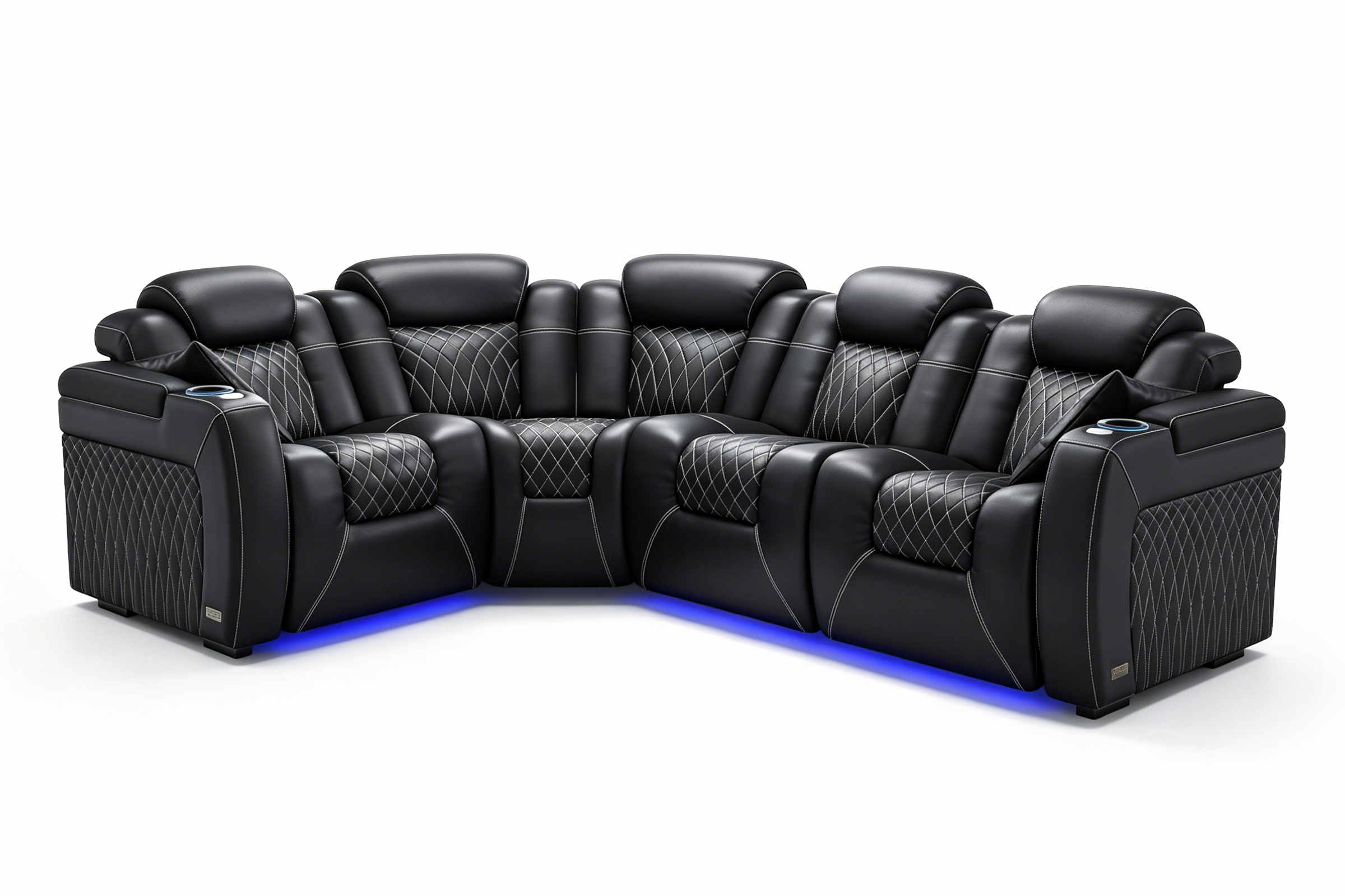 Tarantino Rubik's Cube Italian Leather Sofa