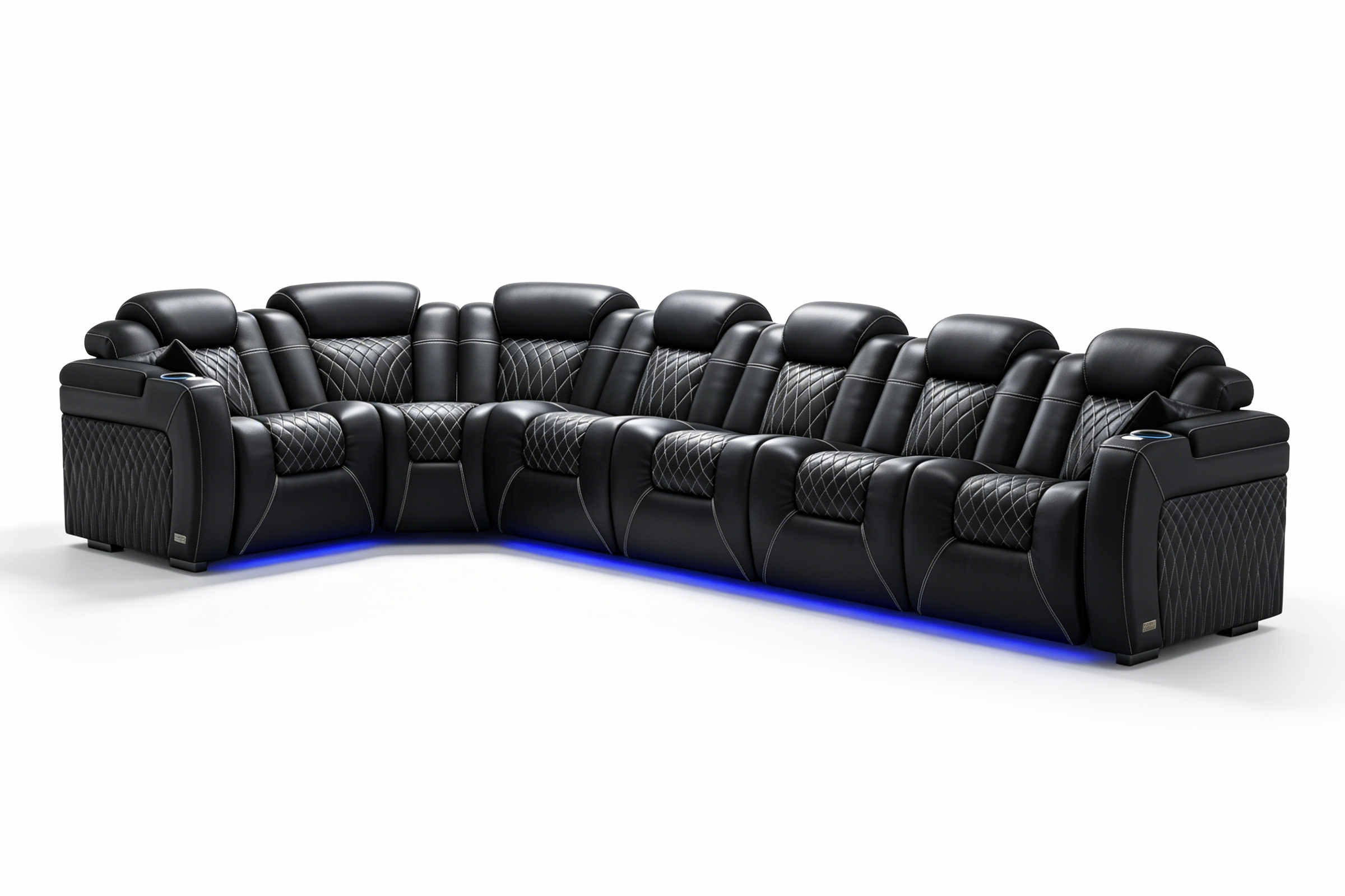Tarantino Rubik's Cube Italian Leather Sofa