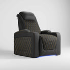 Vorlux Nolan Luxury Aniline Leather Power Massage Home Theater Seating