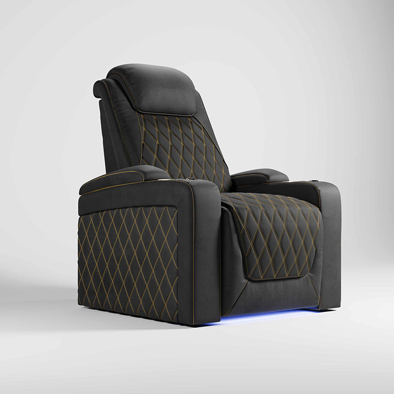 Vorlux Nolan Luxury Aniline Leather Power Massage Home Theater Seating