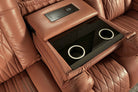 Tarantino Console Chestnut Power Movie Theater Seats