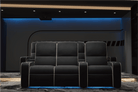 Vorlux Gatsby Soft Aniline Leather Power Home Theater Seating