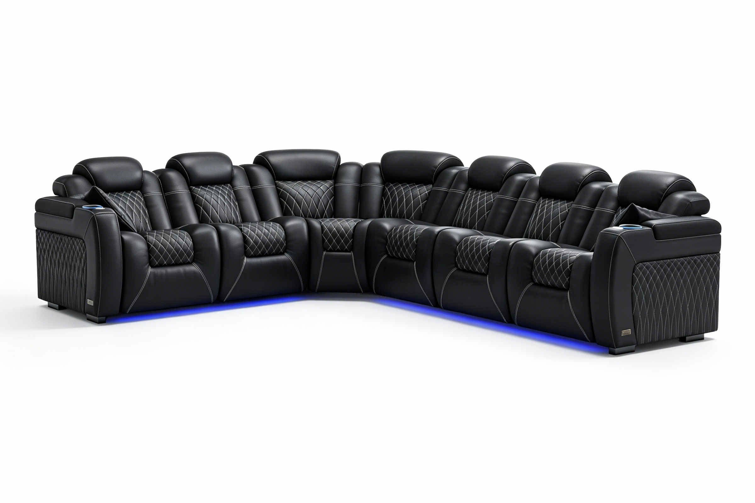 Tarantino Rubik's Cube Italian Leather Sofa