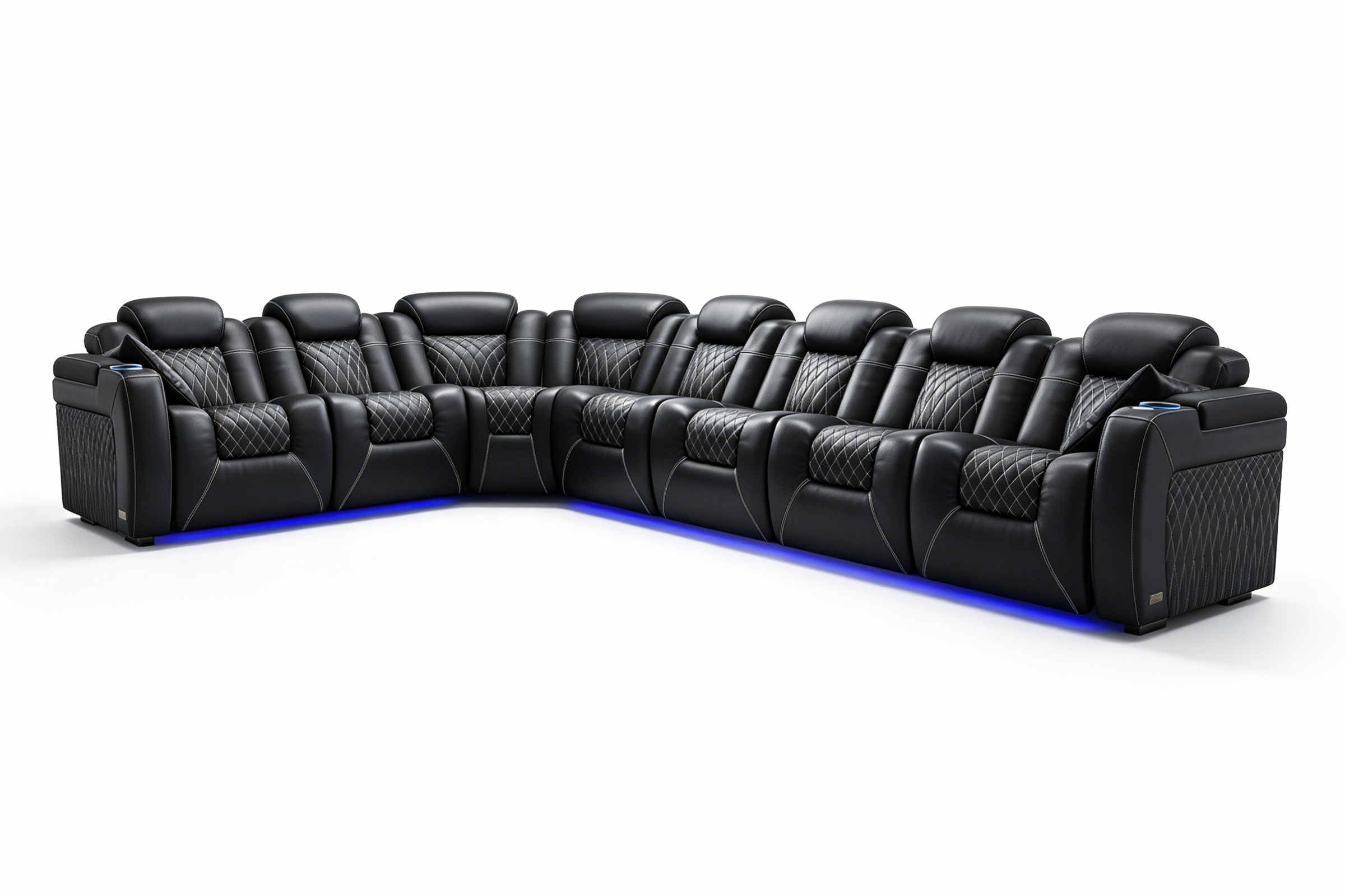 Tarantino Rubik's Cube Italian Leather Sofa