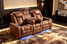 Tarantino Console Chestnut Power Movie Theater Seats