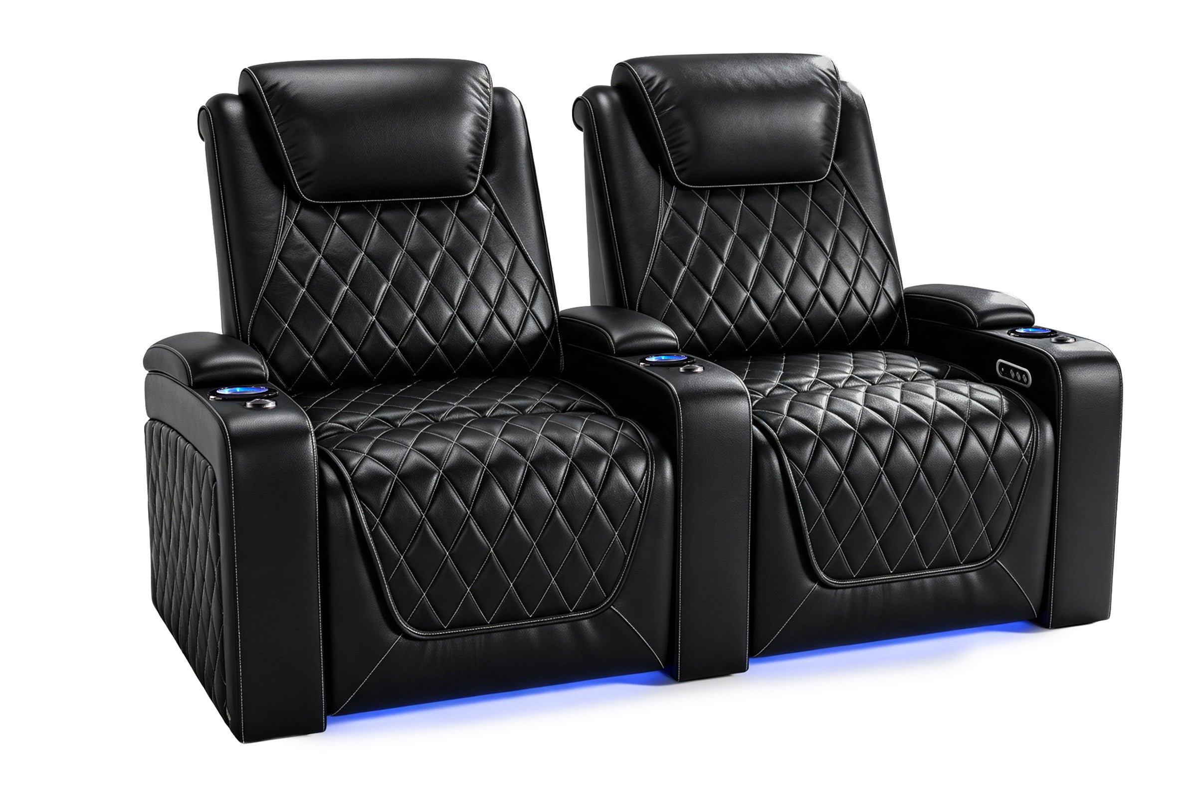 Nolan home theater seating power lumbar and headrest control