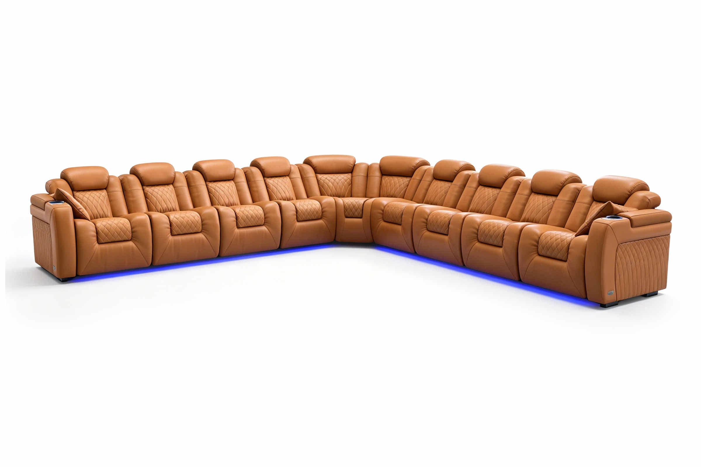 Tarantino Rubik's Cube Italian Leather Sofa