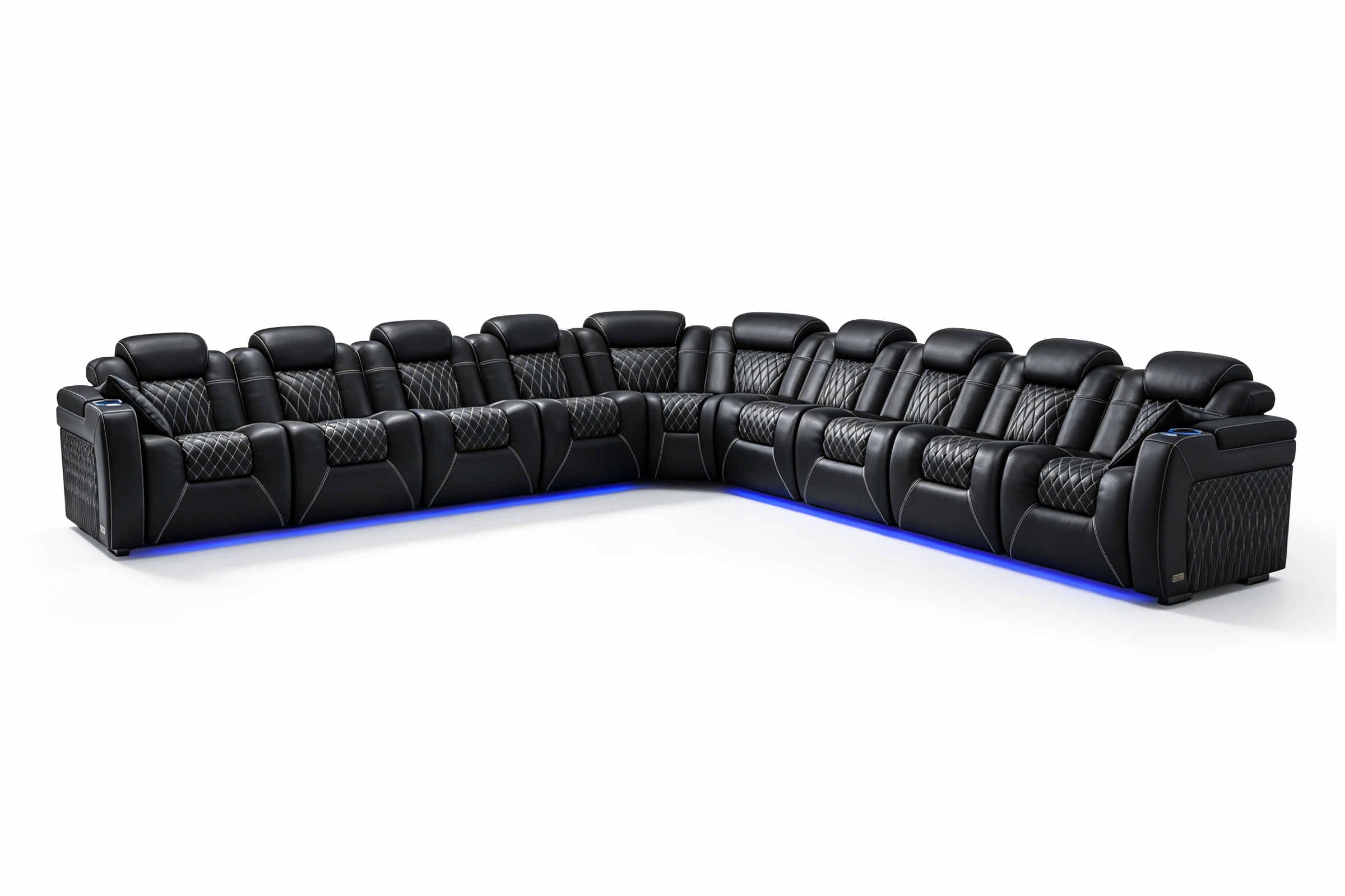 Tarantino Rubik's Cube Italian Leather Sofa