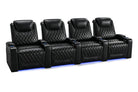 Nolan home theater seating pneumatic storage armrest compartment